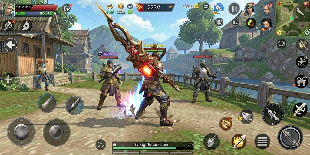 Tampilan gameplay SLG yang mendebarkan di 333V.