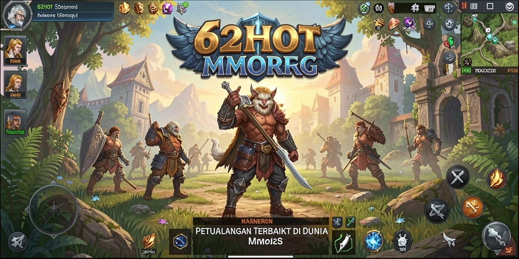 Tampilan gameplay seru di dunia MMORPG 62HOT.