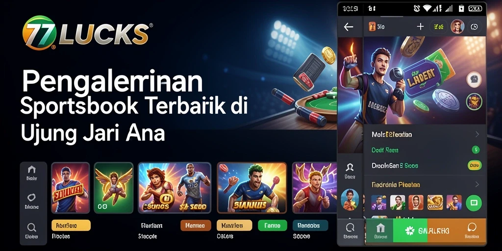 Tampilan menarik dari gameplay Sportsbook di 77LUCKS.