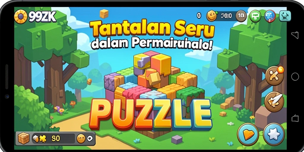 Tampilan gameplay 99ZK yang menantang dan menyenangkan.