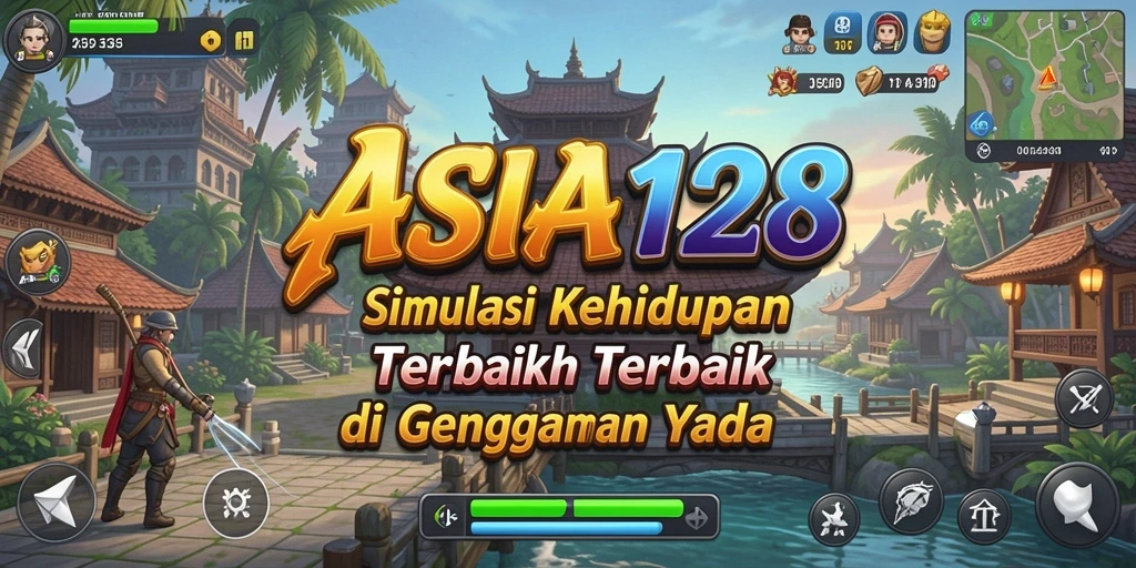 Tampilan gameplay ASIA128 yang penuh warna dan interaktif.