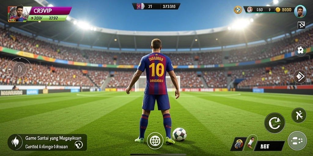Tampilan gameplay seru dan interaktif dari CR7VIP.