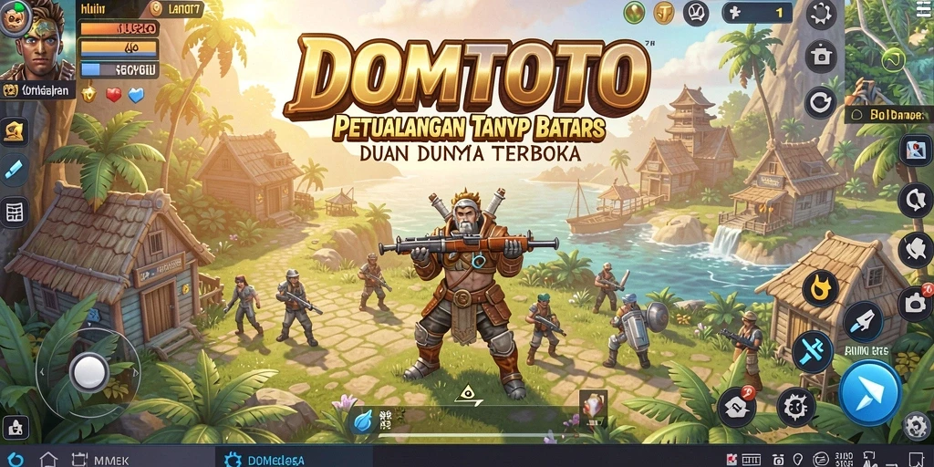 Gameplay menarik di dunia terbuka DOMTOTO dengan pemandangan indah.