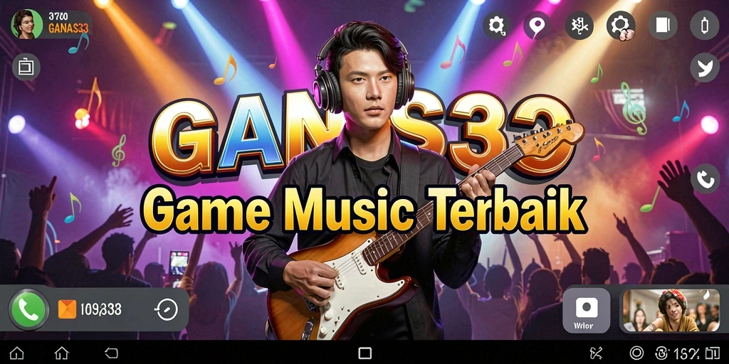 Tampilan gameplay interaktif dan penuh warna di GANAS33.