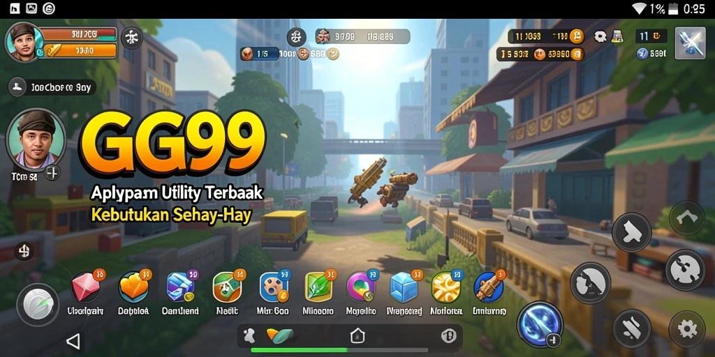 Screenshot GG99 menunjukkan antarmuka aplikasi yang intuitif dan fungsional.
