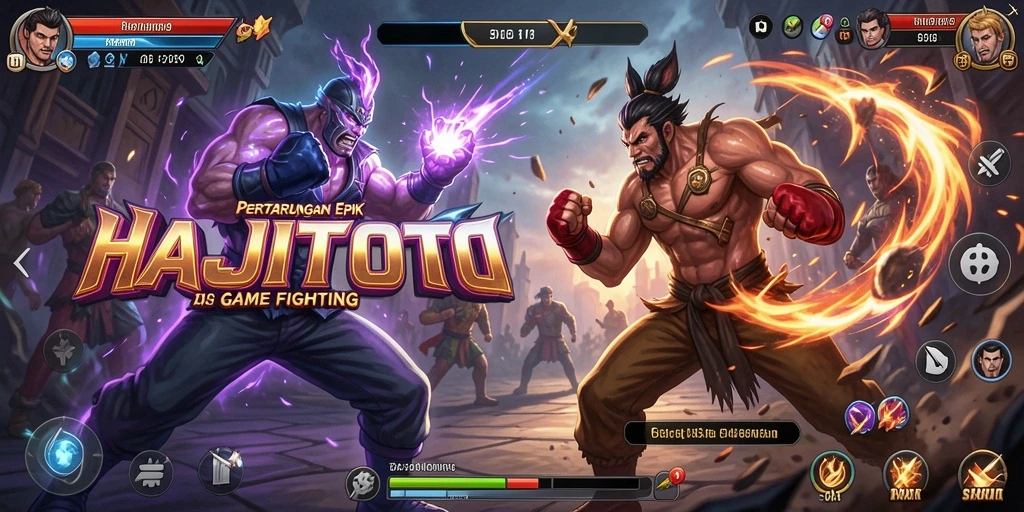 Gameplay seru dalam pertarungan intens HAJITOTO.