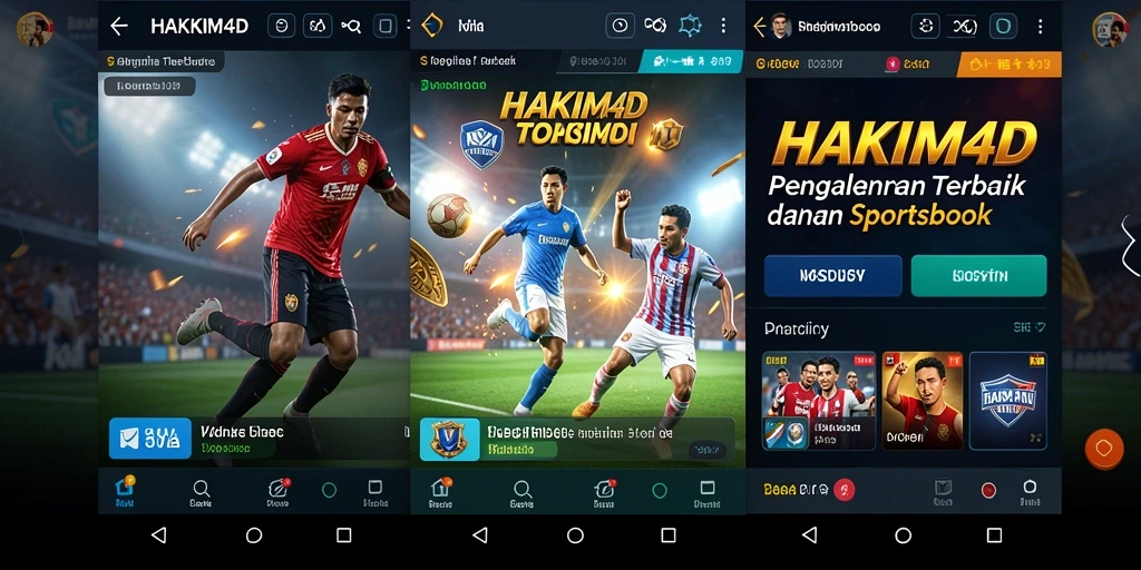 Tampilan gameplay HAKIM4D dalam aplikasi Sportsbook.