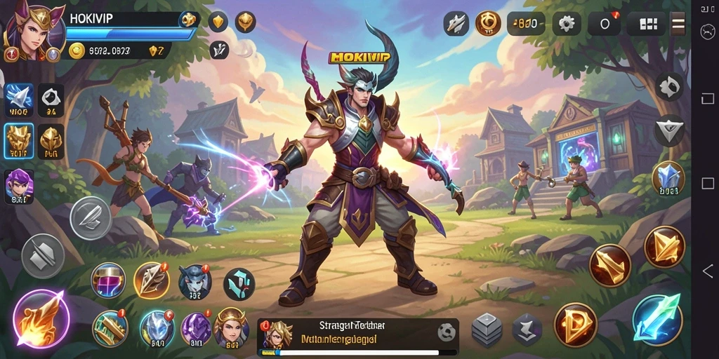 Tampilan gameplay HOKIVIP yang penuh aksi dan strategi.