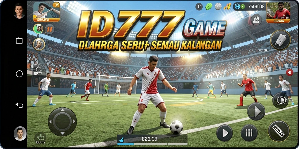 Screenshot ID777 menampilkan aksi seru olahraga dengan grafis menawan.