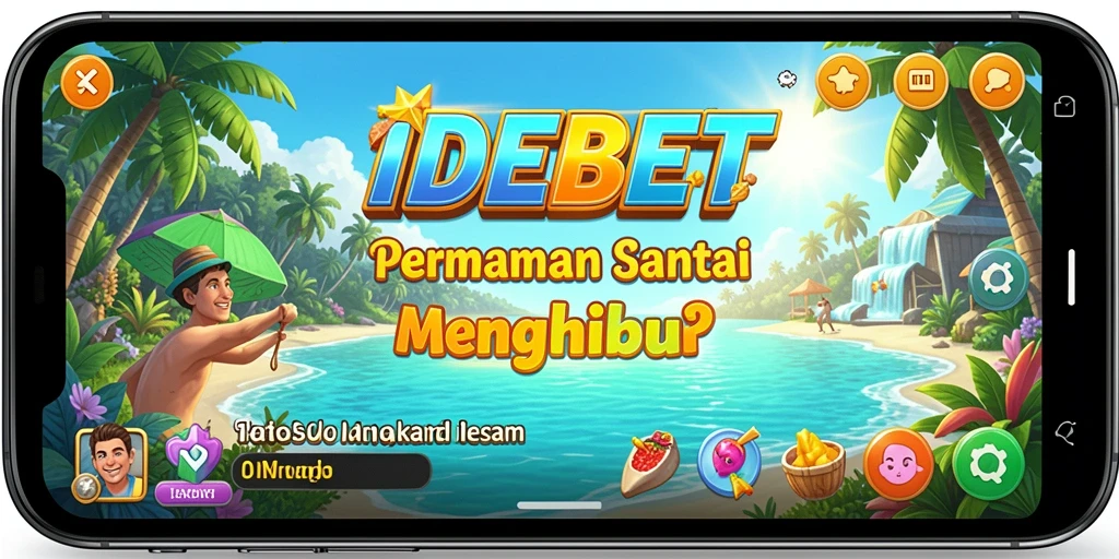 Tampilan gameplay menarik dari IDEBET yang penuh warna.