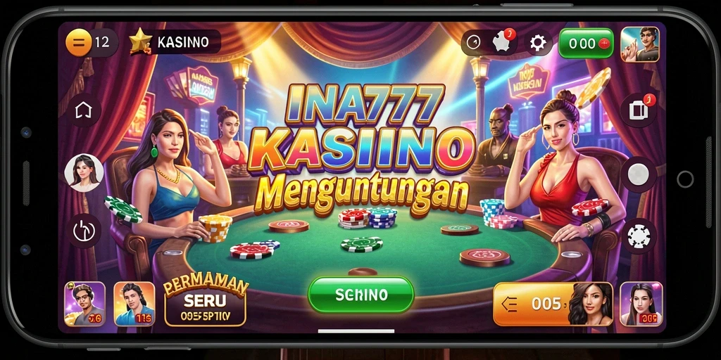 Screenshot gameplay INA777 menunjukkan keseruan permainan Kasino yang menarik.