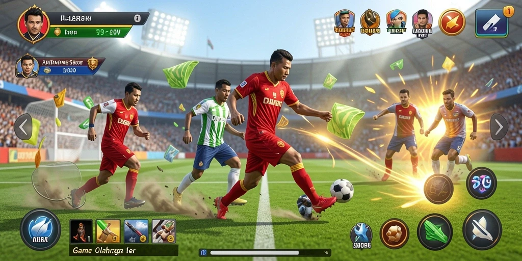 Gameplay JUARAGO yang menarik dan kompetitif di layar ponsel.