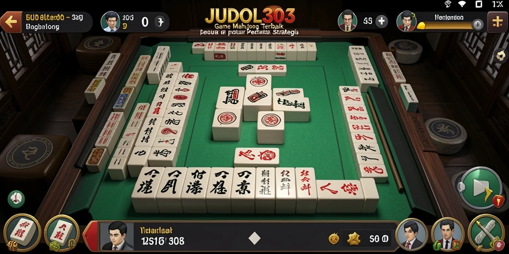 Tampilan gameplay menarik dari JUDOL303 di Mahjong.