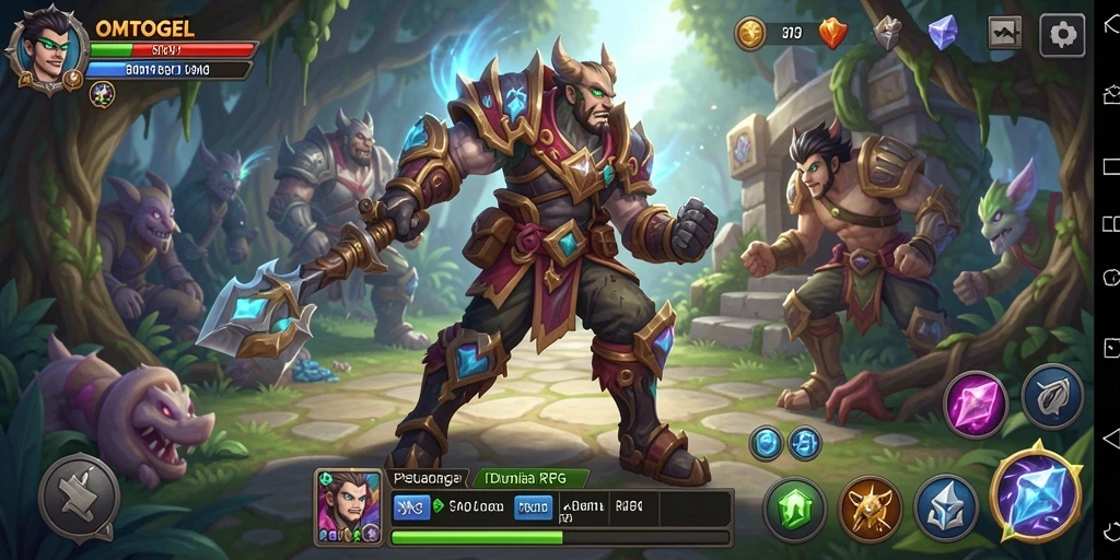Tampilan menarik dari gameplay <strong>OMTOGEL</strong> dengan aksi RPG yang seru.