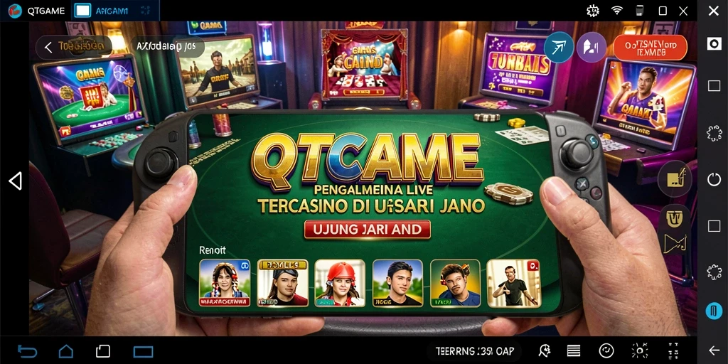 Tampilan menarik gameplay Live Casino QTGAME dengan dealer langsung.