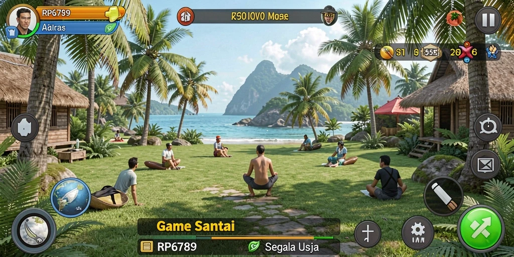 Screenshot gameplay dari RP6789 yang penuh warna dan menyenangkan.