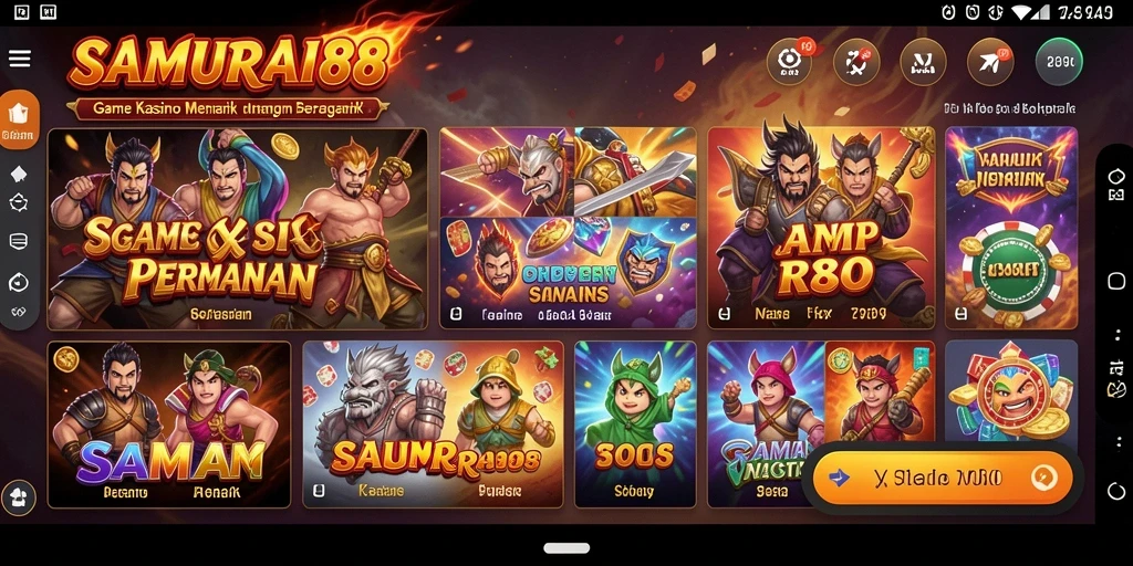 Tampilan gameplay SAMURAI88 yang menarik dan penuh aksi.