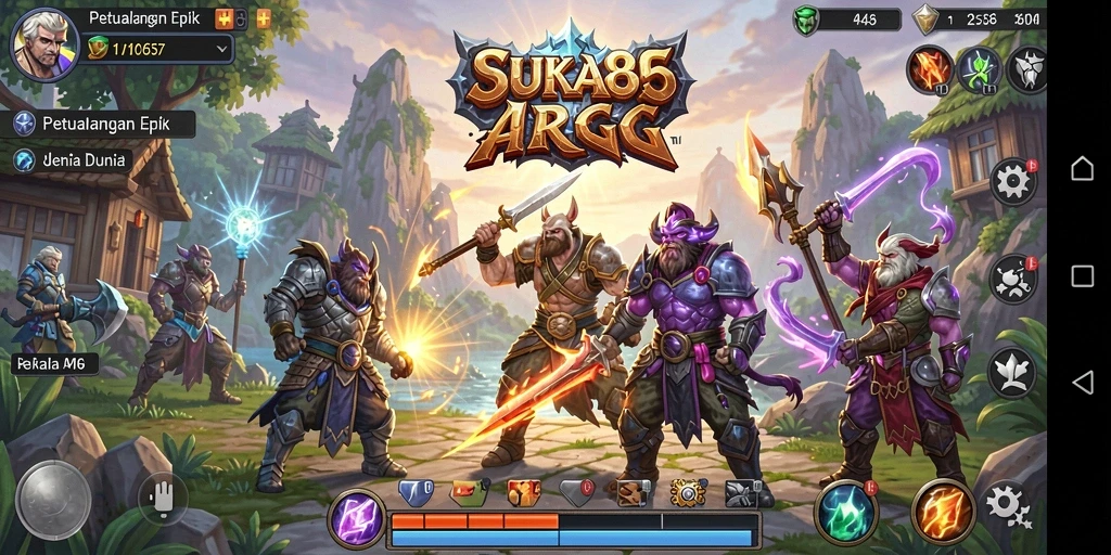 Screenshot gameplay ARPG yang mendebarkan dalam SUKA86.