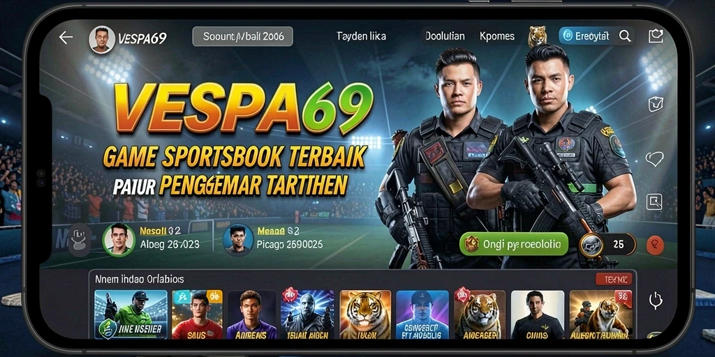 Tampilan screenshot VESPA69 menunjukkan fitur taruhan olahraga yang menarik.